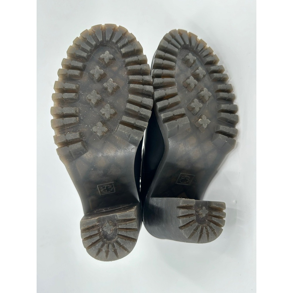 Dr Martens Hurston High Heeled Booties Womens 8 US Black Smooth Leather Boots - Picture 10 of 12
